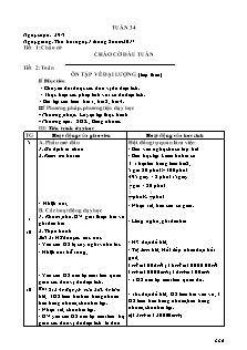 Giáo án các môn Lớp 4 - Tuần 34 - Năm học 2016-2017
