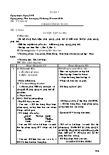 Giáo án các môn Lớp 4 - Tuần 7 - Năm học 2016-2017