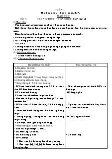 Giáo án Lớp 4 - Tuần 1 (Chuẩn kiến thức kĩ năng phân hóa) - Năm học 2016-2017