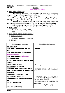 Giáo án Lớp 4 - Tuần 19 - Năm học 2012-2013