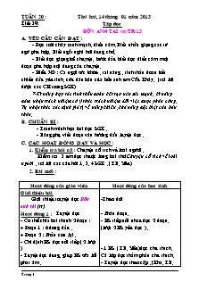 Giáo án Lớp 4 - Tuần 20 - Năm học 2012-2013