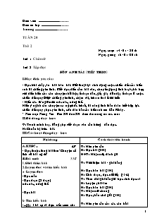 Giáo án Lớp 4 - Tuần 20 - Năm học 2015-2016