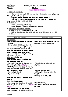 Giáo án Lớp 4 - Tuần 22 - Năm học 2012-2013