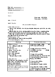 Giáo án Lớp 4 - Tuần 27 - Năm học 2015-2016