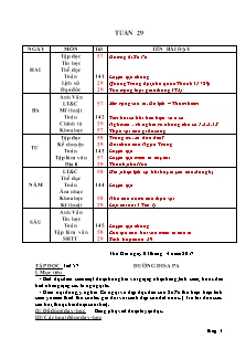 Giáo án Lớp 4 - Tuần 29+30 - Năm học 2016-2017