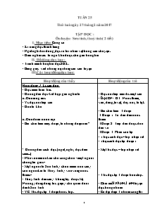 Giáo án tổng hợp Lớp 3 - Tuần 25 - Năm học 2016-2017