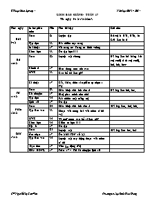 Kế hoạch bài dạy Lớp 4 - Tuần 17 - Năm học 2013-2014 - Nguyễn Thị Cẩm Vân