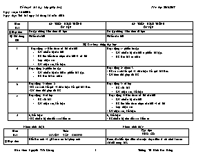 Kế hoạch bài dạy Lớp ghép 3+4 - Tuần 16 - Năm học 2016-2017 - Nguyễn Văn Khang