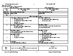 Kế hoạch bài dạy Lớp ghép 3+4 - Tuần 23 - Năm học 2016-2017 - Nguyễn Văn Khang