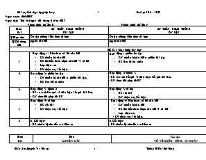 Kế hoạch bài dạy Lớp ghép 3+4 - Tuần 24 - Năm học 2016-2017 - Nguyễn Văn Khang