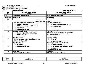 Kế hoạch bài dạy Lớp ghép 3+4 - Tuần 26 - Năm học 2016-2017 - Nguyễn Văn Khang