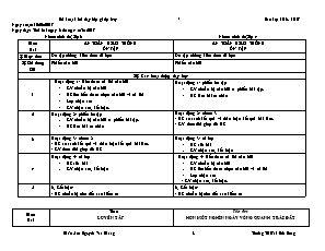 Kế hoạch bài dạy Lớp ghép 3+4 - Tuần 30 - Năm học 2016-2017 - Nguyễn Văn Khang