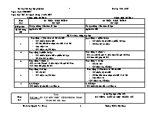 Kế hoạch bài dạy Lớp ghép 3+4 - Tuần 34 - Năm học 2016-2017 - Nguyễn Văn Khang