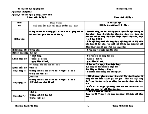 Kế hoạch bài dạy Lớp ghép 3+4 - Tuần 35 - Năm học 2014-2015 - Nguyễn Văn Khang