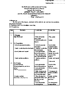Lesson Plan English Grade 4 - Week 12 to 16 - Do Van Hung