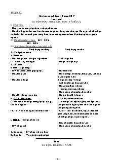 Giáo án Buổi chiều Lớp 3 - Tuần 22 - Năm học 2016-2017 - Phạm Thị Nguyệt