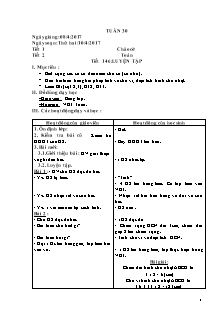 Giáo án các môn Lớp 3 - Tuần 30 - Năm học 2016-2017