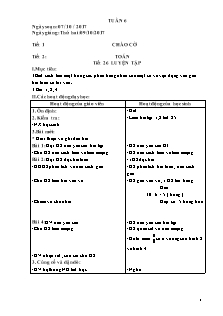 Giáo án các môn Lớp 3 - Tuần 6 - Năm học 2017-2018