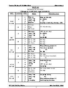 Giáo án Lớp 1 - Tuần 10 - Năm học 2013-2014 - Trần Thị Thúy Hằng