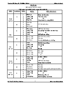 Giáo án Lớp 1 - Tuần 18 - Năm học 2013-2014 - Trần Thị Thúy Hằng