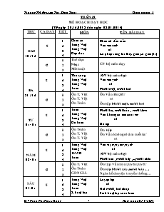 Giáo án Lớp 1 - Tuần 19 - Năm học 2013-2014 - Trần Thị Thúy Hằng