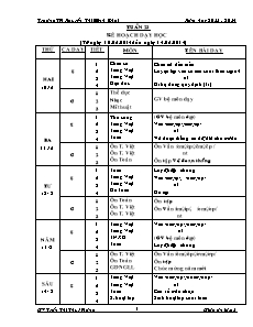 Giáo án Lớp 1 - Tuần 23 - Năm học 2013-2014 - Trần Thị Thúy Hằng