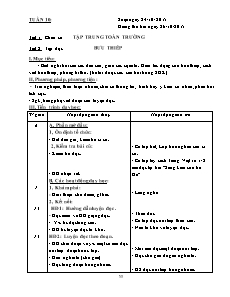 Giáo án Lớp 2 - Tuần 10 - Năm học 2015-2016 - Cô Xuyên