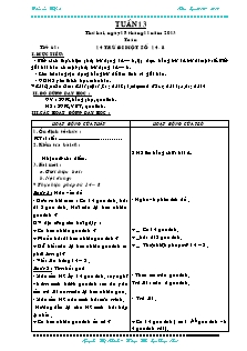 Giáo án Lớp 2 - Tuần 13 - Năm học 2013-2014 - Nguyễn Thị Nhinh