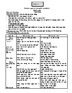 Giáo án Lớp 2 - Tuần 17 - Năm học 2014-2015 - Trường Tiểu học Quảng Trung