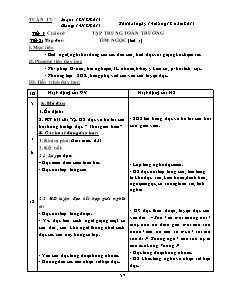 Giáo án Lớp 2 - Tuần 17 - Năm học 2015-2016 - Cô Xuyên