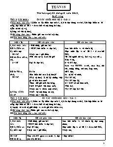 Giáo án Lớp 2 - Tuần 18 - Năm học 2014-2015 - Trường Tiểu học Quảng Trung