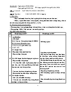 Giáo án Lớp 2 - Tuần 19 - Năm học 2015-2016 - Cô Xuyên