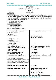 Giáo án Lớp 2 - Tuần 21 - Năm học 2013-2014 - Nguyễn Thị Nhinh