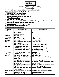 Giáo án Lớp 2 - Tuần 22 - Năm học 2014-2015 - Trường Tiểu học Quảng Trung