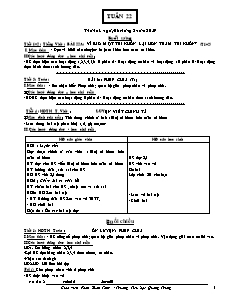 Giáo án Lớp 2 - Tuần 22 - Năm học 2016-2017 - Phan Xuân Thủy