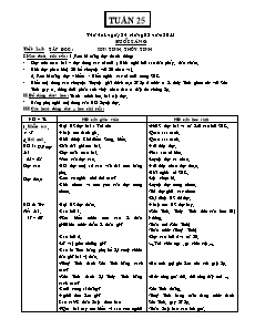 Giáo án Lớp 2 - Tuần 25 - Năm học 2014-2015 - Trường Tiểu học Quảng Trung