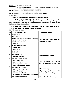 Giáo án Lớp 2 - Tuần 25 - Năm học 2015-2016 - Cô Xuyên