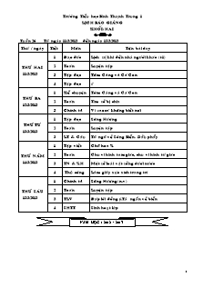 Giáo án Lớp 2 - Tuần 26 - Năm học 2013-2014 - Cao Hữu Sinh