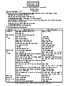 Giáo án Lớp 2 - Tuần 28 - Năm học 2014-2015 - Trường Tiểu học Quảng Trung