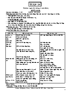 Giáo án Lớp 2 - Tuần 29 - Năm học 2014-2015 - Trường Tiểu học Quảng Trung