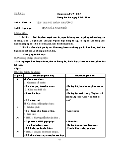 Giáo án Lớp 2 - Tuần 3 - Năm học 2015-2016 - Cô Xuyên