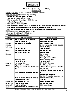 Giáo án Lớp 2 - Tuần 30 - Năm học 2014-2015 - Trường Tiểu học Quảng Trung