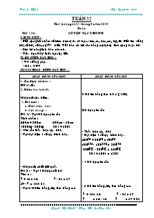 Giáo án Lớp 2 - Tuần 32 - Năm học 2013-2014 - Nguyễn Thị Nhinh