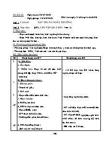 Giáo án Lớp 2 - Tuần 32 - Năm học 2015-2016 - Cô Xuyên