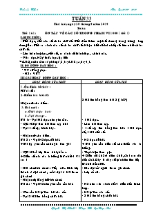 Giáo án Lớp 2 - Tuần 33 - Năm học 2013-2014 - Nguyễn Thị Nhinh