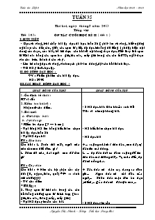 Giáo án Lớp 2 - Tuần 35 - Năm học 2012-2013 - Nguyễn Thị Nhinh