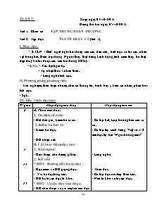 Giáo án Lớp 2 - Tuần 7 - Năm học 2015-2016 - Cô Xuyên