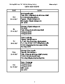 Giáo án Lớp 3 - Tuần 1 - Năm học 2017-2018 - Trường Tiểu học “B” Mỹ Hội Đông