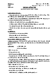 Giáo án Lớp 3 - Tuần 11 - Năm học 2014-2015 - Cô Thùy