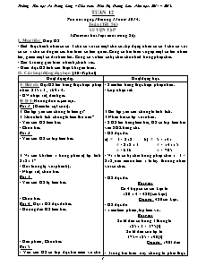 Giáo án Lớp 3 - Tuần 12 - Năm học 2014-2015 - Trần Thị Hương Lan